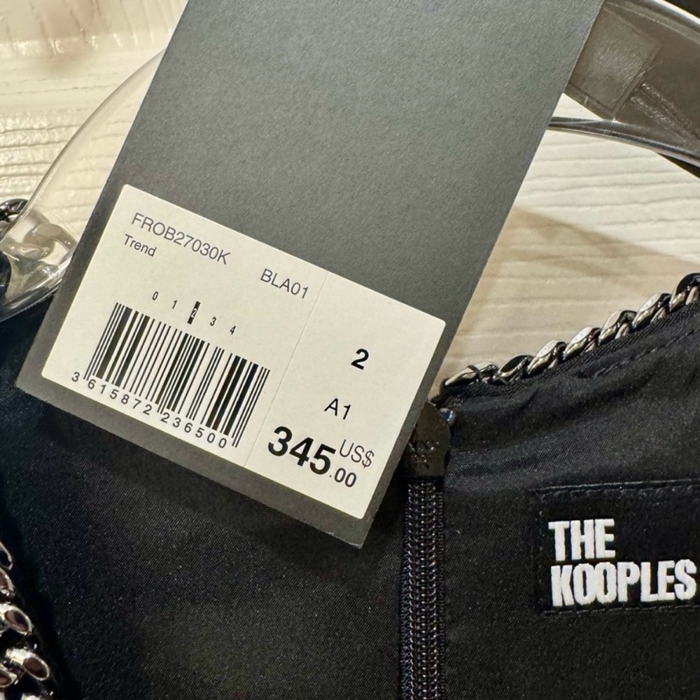 Kooples Elegant Black Sleeveless Dress - Picture 4 of 4